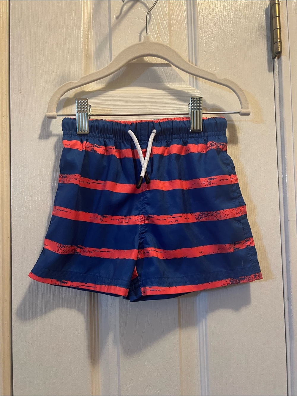 Maamgics blue and coral swim trunks toddler